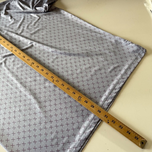 Maelreg Performance Polo Primary Gray Golf Club All Over Print Men Large Stretch - Picture 6 of 7